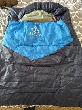 Blue and Black Sleeping Bag - Lightweight Camping Sleep Sack